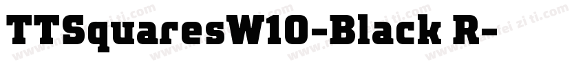 TTSquaresW10-Black R字体转换